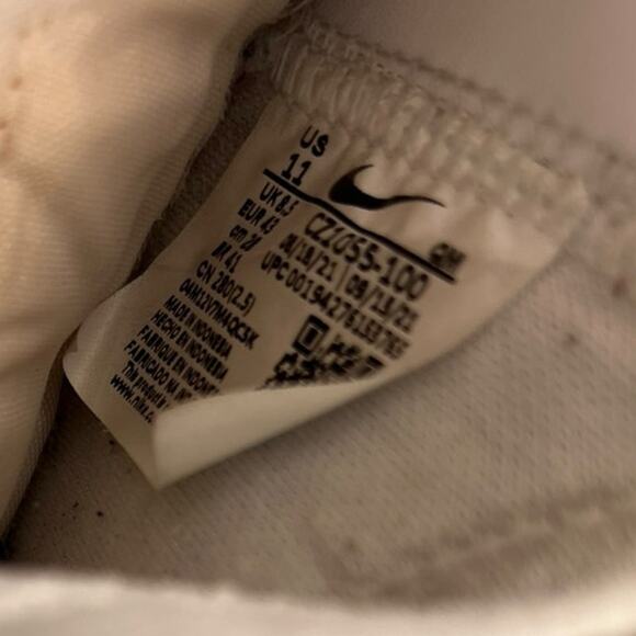 Women Nike Blazer Mid 77 554725-095 Leather Athletic Sneaker Shoes Size 11 White - Picture 6 of 6